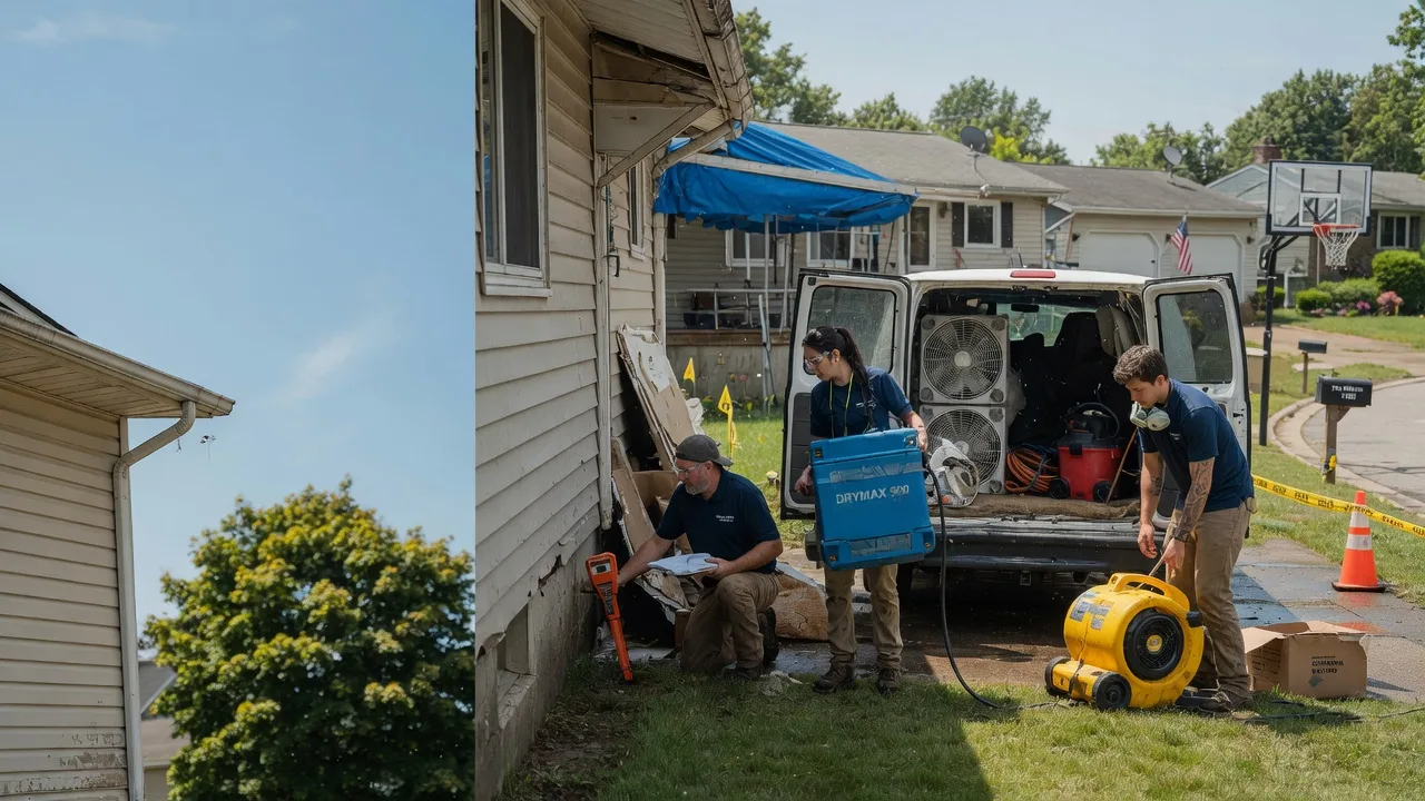 Ceiling Leak Cleanup in Illiopolis, IL near me